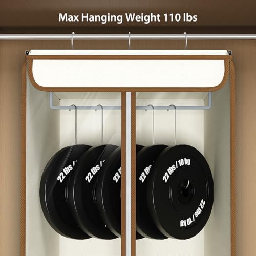 Univivi Garment Bags for Hanging Clothes, Cloth Bag 54 In, 1 PCS, Beige - Image 4