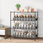 Neprock Shoe Slots Organizer, 20 Pack Adjustable Shoe Rack Stacker Storage Space Saver, Double Deck Shoe Rack Holder for Closet Organization (Grey) - Image 7