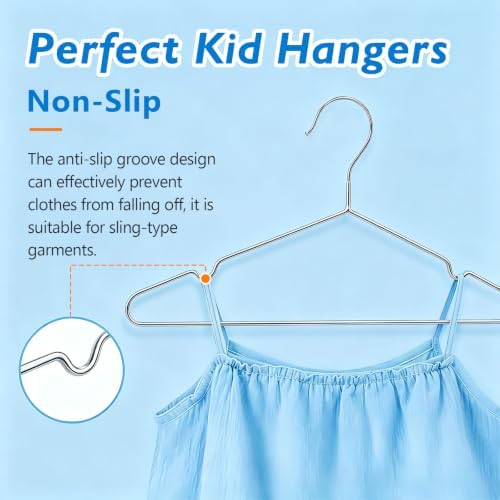 100 Pack Wire Hangers,Metal Hangers Bulk for Clothes | Heavy Duty Stainless Steel Hangers, Ultra-Thin Space-Saving Clothes Hangers for Closet, Laundry, Suits, Shirts & Coats - Image 5
