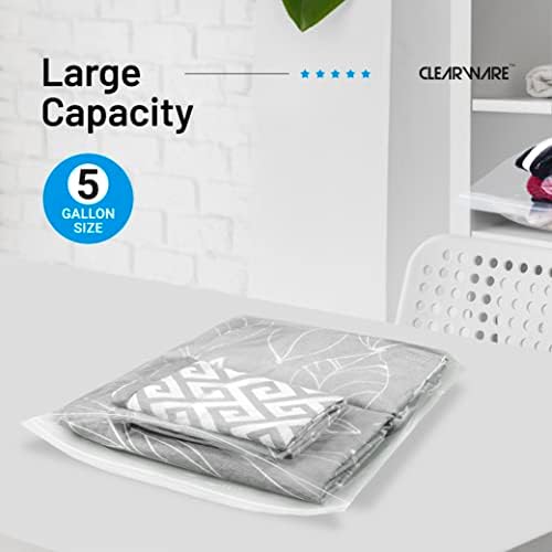 12 Large Storage Bags With Zipper Top - 5 Gallon Bags 18" x 24", Extra Large Plastic for Clothes, Travel, Moving, Large Reusable freezer bags, BPA-Free, 2-mil Thick - Image 7