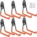 6 Pack Garage Hooks Heavy Duty Storage Organizer Wall Mount Power and Garden Tool Hangers, for Hanging Ladders, Ropes, Hose, Bulk Items by LUPYJI