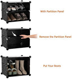HOMIDEC Shoe Rack Organizer 48 Pair Modular Shoe Storage Cabinet for Closet | PP Plastic, Sturdy Steel Frame, Waterproof, Dustproof, Easy Clean, Shoe Shelves for Closet Garage Hallway Bedroom Entryway - Image 6