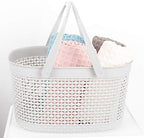 rejomiik Portable Plastic Shower Caddy Basket with Handles, Gray - Image 2