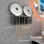 iHave Toothbrush Holders for Bathrooms Wall Mounted with Dispenser & 3 Cups - Image 5