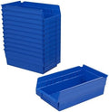 Akro-Mils 30130 Heavy Duty Plastic Shelf Bins, 12"x 6.5"x 4", Blue, 12-Pk by Akro-Mils