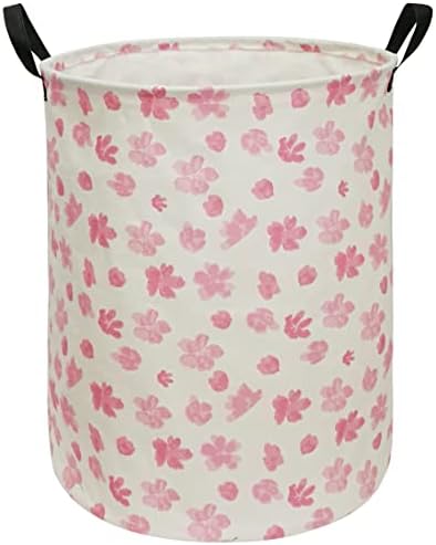 Collapsible Kids Laundry Basket Clothes Hamper, Foldable Storage Organizer Bin, Toy Clothes Storage with Handles for Boys Girls Bedroom, Room Decor by Unknown