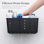 Lifewit Portable Shower Caddy, Plastic Basket Organizer, 2 Pack, Black - Image 5