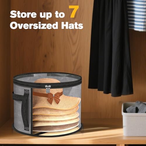 Extra-Large Clear Hat Storage Box, Ideal for Travel and Wardrobes - Image 4