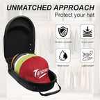 Hard Hat Travel Case for Baseball Caps 1 Piece Black - Hat Protector with Handle, Adjustable Shoulder Strap & Luggage Strap, Stores 6 Hats for Travel, Home, Gifts - Image 2