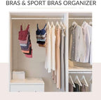 ZEDODIER 3 Pack Tank Top Hanger, Bra Organizer for Closet, Space Saving | 48 Hooks Total, Sturdy Metal, 360° Rotating, Foldable Design, Hanging Closet Organizers and Storage for Apartments and Dorms - Image 4