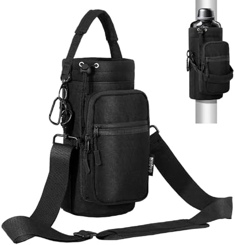 Nuovoware Magnetic Gym Bag, 40oz, Water Bottle Carrier Holder, Black by NUOVOWARE