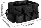Boczif Cleaning Caddy Bag Wearable,Cleaning Caddy Supplies Organizer（Black） - Image 6