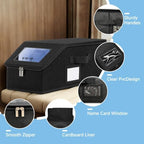 Hat Storage for Caps, 2PCS Stackable Hat Organizer Boxes, Black - Image 4