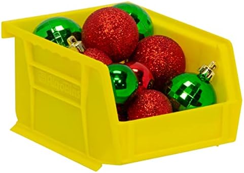 Akro-Mils Storage Bins 30210, Plastic | Stackable | Hanging Design | 5" x 4" x 3" | Yellow | Pack of 24 - Image 6