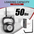 Heavy Duty Steel Hooks - Wall Mount Utility Hooks for Garage & Garden, Hose Hanger & U Hooks (4, Large) - Image 5