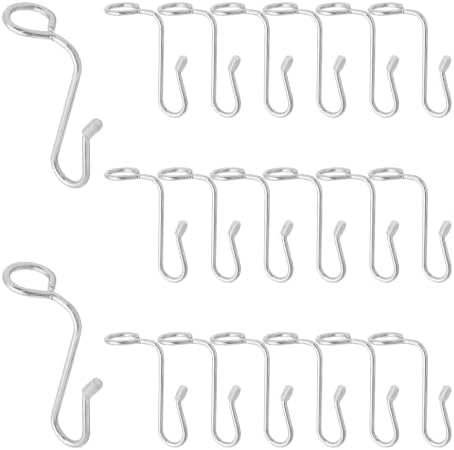 pson 20Pcs Stainless Steel Hanger Connector Hooks, Clothes Hanger Extender Cascading Hooks for Space Saving Wardrobe Storage(Silver) by Unknown