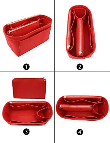 LEXSION Felt Purse Organizer Insert, Tote Bag Shaper Dividers with 5 Sizes - Image 3
