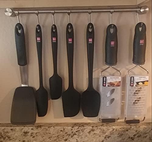 Audmore Kitchen Utensil Rack 1 PCS, 15.6” Pot & Pan Hanging Rack Wall Mount - Image 5