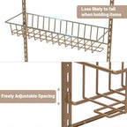 ElegantArray 8-Tier Pantry Door Organizer, Brown - Image 6
