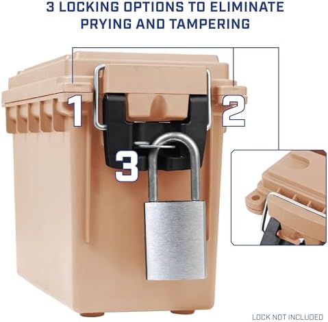 Sheffield 12627 Ammo Box Made in USA Stackable Lockable Ammo Storage Box - Image 5