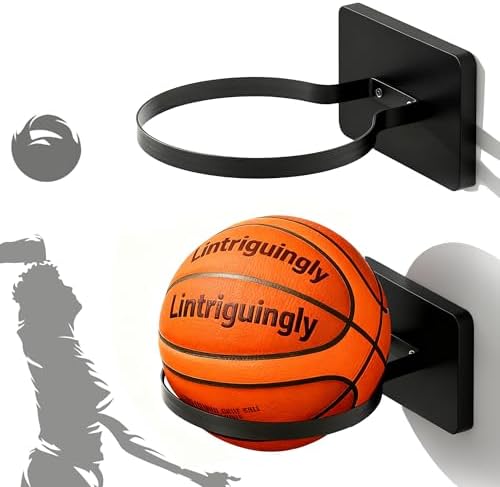 Basketball Holder Wall Mount — Ball Holder Wall Mount,Ball Storage Display Rack for Autograph Basketballs, Soccer/Volleyball Holder，Sports Accessories Organizer by Unknown
