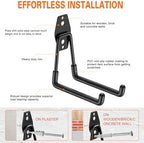 HUPBIPY Garage Hooks Heavy Duty, Large Square Wall Hooks - Image 3