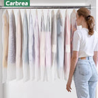 Carbrea 2 Pack Translucent Garment Bags for Hanging Clohes - 24" x 49" - Image 7