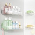 Sotfamily Crystal-Clear Shower Caddy with Soap Dish & Adhesive Pads, 2 Pack by Sotfamily