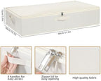 Underbed Storage Organizers,Beige,2 Pack,31.5x15.7x5.9 Inch - Image 5