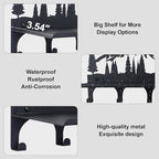 Key Holder for Wall, Metal Decorative Wall Mounted Mountain Key and Mail Holder with Shelf, 2 in 1 Key Hooks for Entryway, Front Door, Hallway, Key Organizer and Key Rack (10 Inches) - Image 2