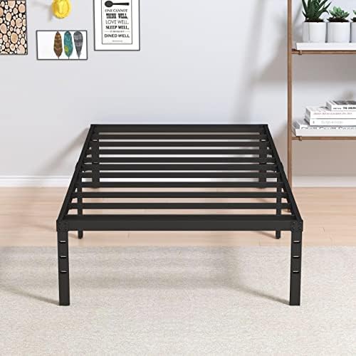 Maenizi Heavy Duty Narrow Twin Bed Frame, 14 Inch Metal Platform 30x75 Inch by Maenizi