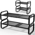 2 Tier Shoe Rack - Expandable Shoe Organizer for Closet by HDDTTZFURNITUREMAKEYOURDALIYLIVEBETTERANDBETTER