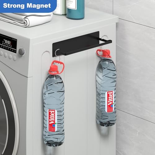 Magnetic Hanger Organizer, Thipoten Hangers Holder for Washing Machine, Holding up to 30 Velvet/Wire/Plastic Hangers, Perfect Space Saver for Laundry Room (1, Black) - Image 4