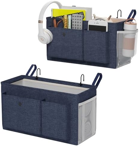 Bedside Caddy Bedside Storage Hanging Organizer for Bunk Dorm Bed Rail by Edudif