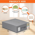 WOWBOX Bed Sheet Organizers and Storage,Closet Organizer Under Bed Storage - Image 5