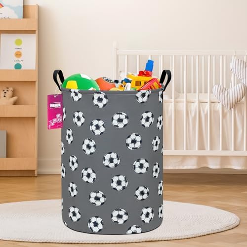 Football Fabric Storage Bin Nursery Organizer Basket - Image 3
