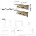 Wall Mounted Coat Rack with Shelf, Entryway 8 Hooks, 2 Pack - Image 5