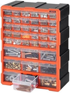 VEVOR 39-Drawer Storage Organizer, Plastic, Drawer Storage Cabinet for Garage Organization, Stackable Small Parts Organizer, Wall-Mounted Toolbox, for Hardware, Beads, Screws, Crafts, Building Bricks by VEVOR