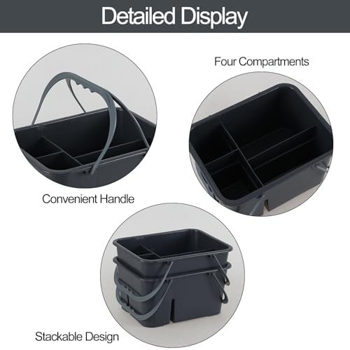 Xyskin Portable Shower Caddy Basket with Handle, Plastic Bathroom Organizer - Image 3