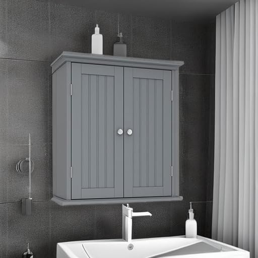 ChooChoo Bathroom Wall Cabinet with 2 Doors, Over The Toilet - Image 6