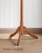 VASAGLE Solid Wood Coat Rack, Free Standing, Tree-Shaped, with 8 Hooks - Image 5