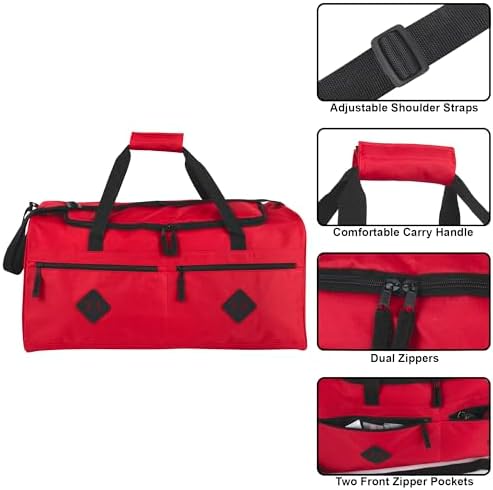 24 Inch 55 Liter Multi Pocket Duffle Bags for Men & Women For Traveling, the Gym, and as Sports Equipment Bag/Organizer - Image 2