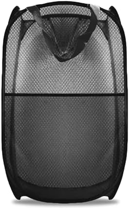 Collapsible Pop Up Laundry Hamper, Extra Large Mesh Foldable Laundry Basket, 28" x 16" x 16"(Black) by BuyongwantJewelry