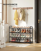 SONGMICS Expandable Shoe Rack, 4-Tier Shoe Organizer, Holds 8-16 Pairs - Image 2