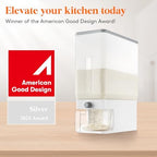 Lifewit Rice Dispenser 25 Lbs, Airtight Storage with Cup, 2 Pack Clear - Image 2