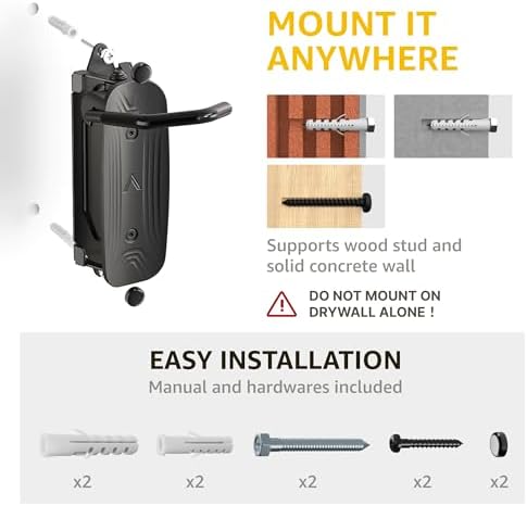 monTEK Swivel Bike Wall Mount, Bike Hangers for Garage, 1 Pack - Image 6