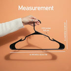 Utopia Home Plastic Hangers 30 Pack – Space Saving Clothes Hanger Black | Durable & strong | Closet organizer & storage | Ideal for apartments, dorms & stocking stuffers - Image 2