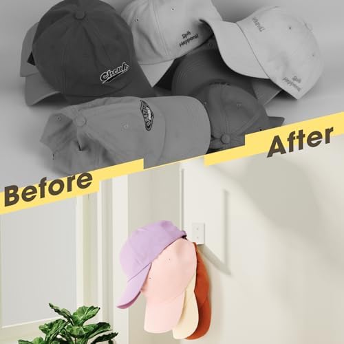 Durmmur Stainless Steel Hat Organizer, Hat Rack for Wall,Each Holds 25 Hats - Image 7