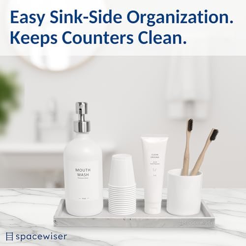 Spacewiser Silicone Countertop & Vanity Tray – 11.7” Bathroom Counter Tray - Image 4