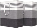 WOWBOX 2 Pack Laundry Baskets, Collapsible Dirty Clothes Laundry Hampers by WOWBOX